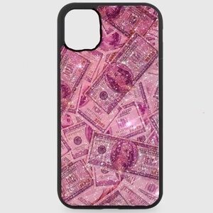 Pink Glitter Cash Phone Case